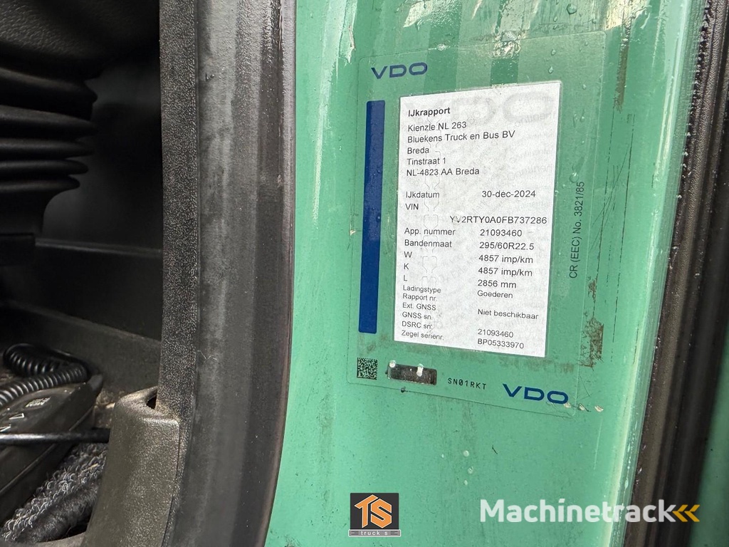 Volvo FH 460 - 2 TANKS - NL TOP TRUCK - HEBESATTEL - LIFTING FIFTH WHEEL - TUV 7/26 TS737286