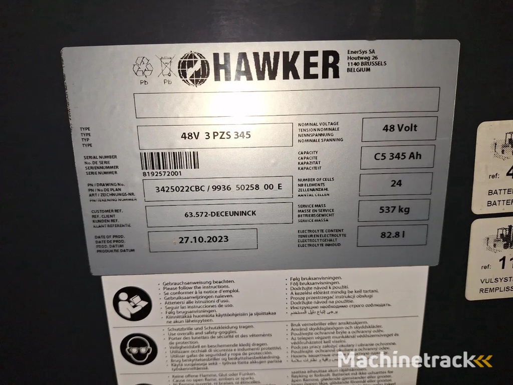 Clark Electrotrekker 7 ton accu 10-2023 met slechts 1690 uur!  (0027)