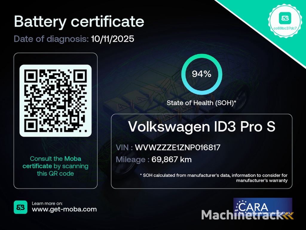 Volkswagen ID.3 Pro S 77 kWh 94%SOH Navigatie / Camera / Draaghaak
