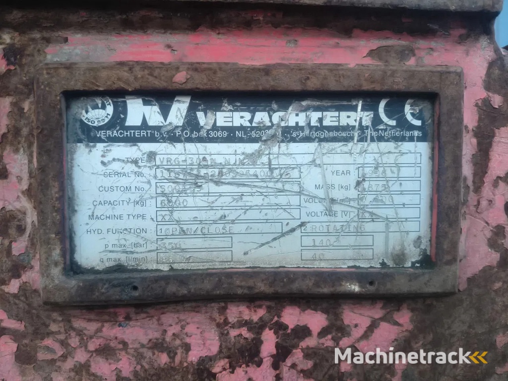Verachtert VRG-30 sloop Sorteergrijper