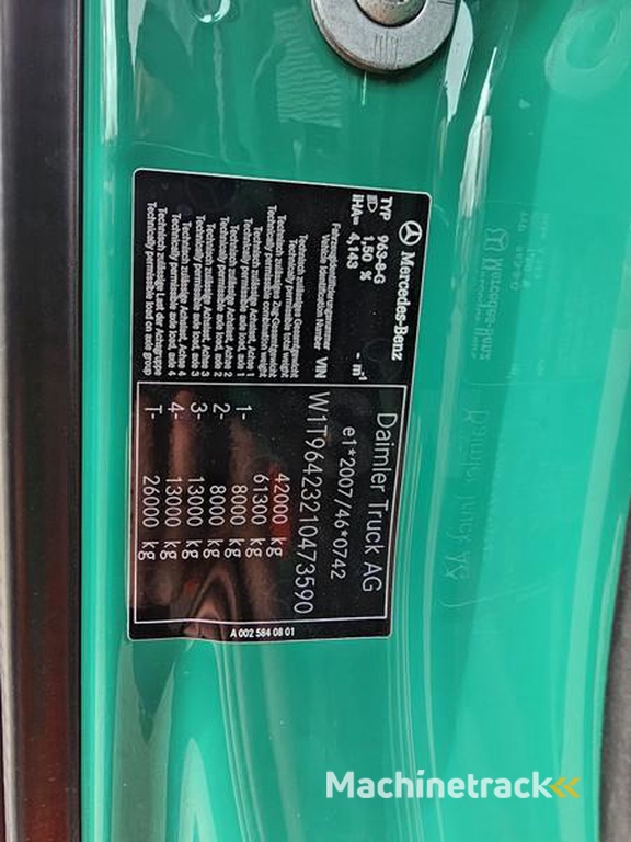 Mercedes AROCS 4145 / 8X6 / TIPPER + HMF CRANE