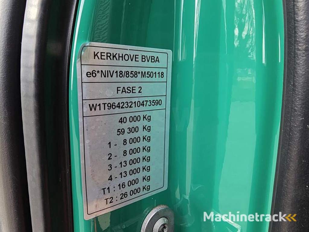 Mercedes AROCS 4145 / 8X6 / TIPPER + HMF CRANE