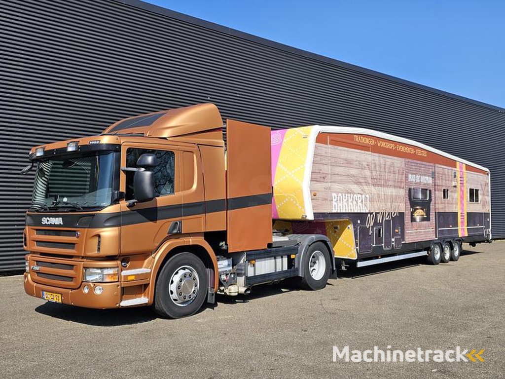 Scania P-280-trailer-2-X-SLIDE-OUT-CAMPER-WOHNMOBIL
