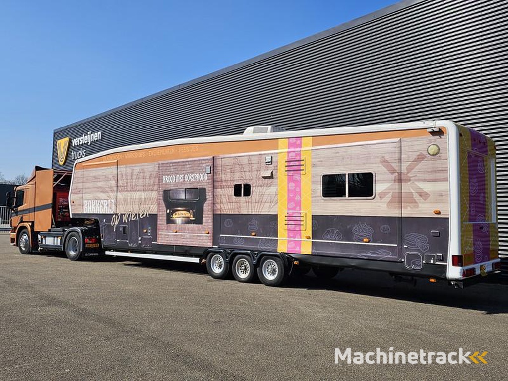 Scania P-280-trailer-2-X-SLIDE-OUT-CAMPER-WOHNMOBIL