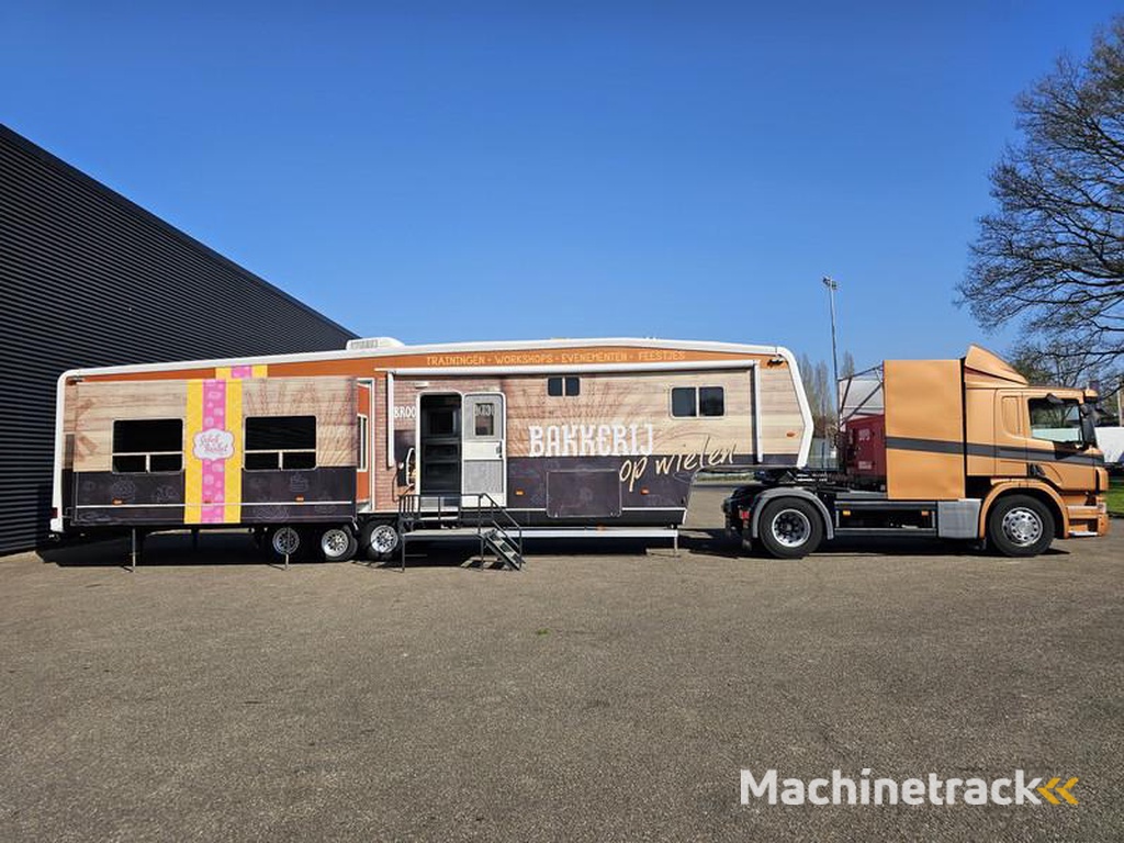 Scania P-280-trailer-2-X-SLIDE-OUT-CAMPER-WOHNMOBIL