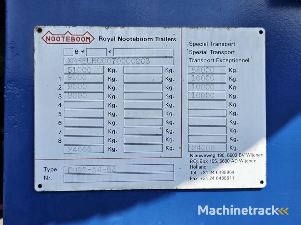 Nooteboom EURO-54-03-EXTENDABLE-REMOVABLE-NECK
