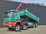 Thumbnail of Mercedes AROCS 4145 / 8X6 / TIPPER + HMF CRANE