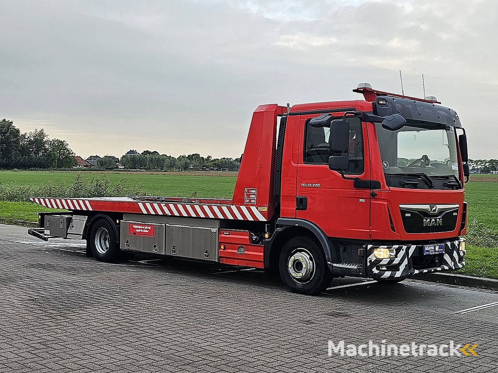 M.A.N. 12.220 TGL bottie platform+tow