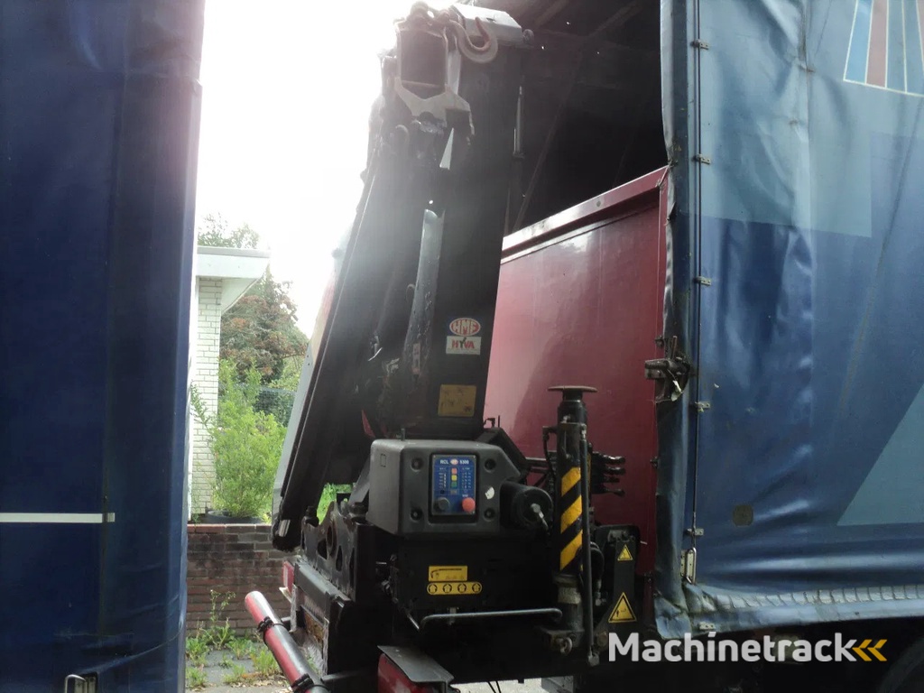 DAF CF 85.410 bakwagen met kraan en aanhanger