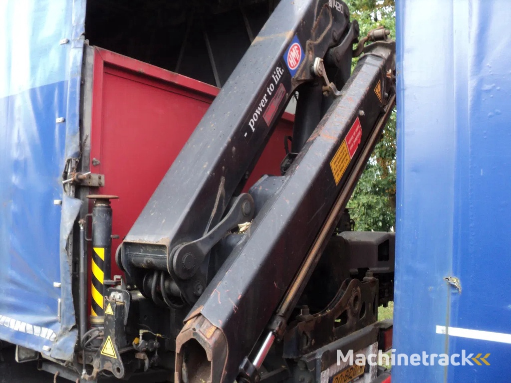 DAF CF 85.410 bakwagen met kraan en aanhanger