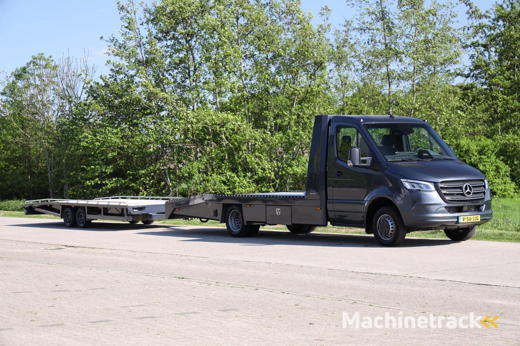 Mercedes-Benz Sprinter 519 1.9 CDI L3 | Tijhof Oprijwagen | Automaat | Luchtvering | 3.5t Trekhaak | Lier | Aanhangwagen* | BPM Vrij!