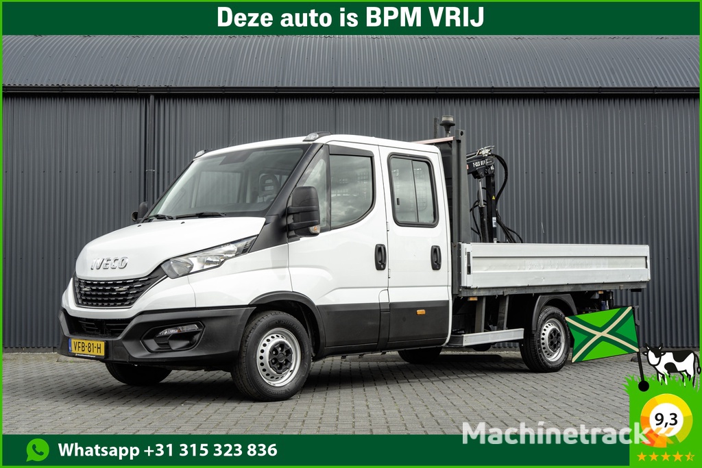 Iveco Daily 35S18D 375 | 3.0 180PK | Hiab 013 | 3.5T Trekgewicht | Automaat | Climate | Camera | Euro 6