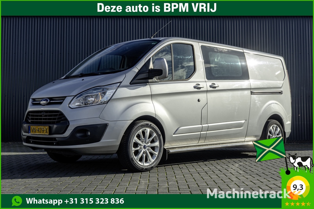 Ford Transit Custom 290 TDCI | L2H1 | 155PK | Champions Edition | DC | 5-Zits | LED | Camera | Navi | Zijschuifdeur L+R | Cruise | Airco | PDC