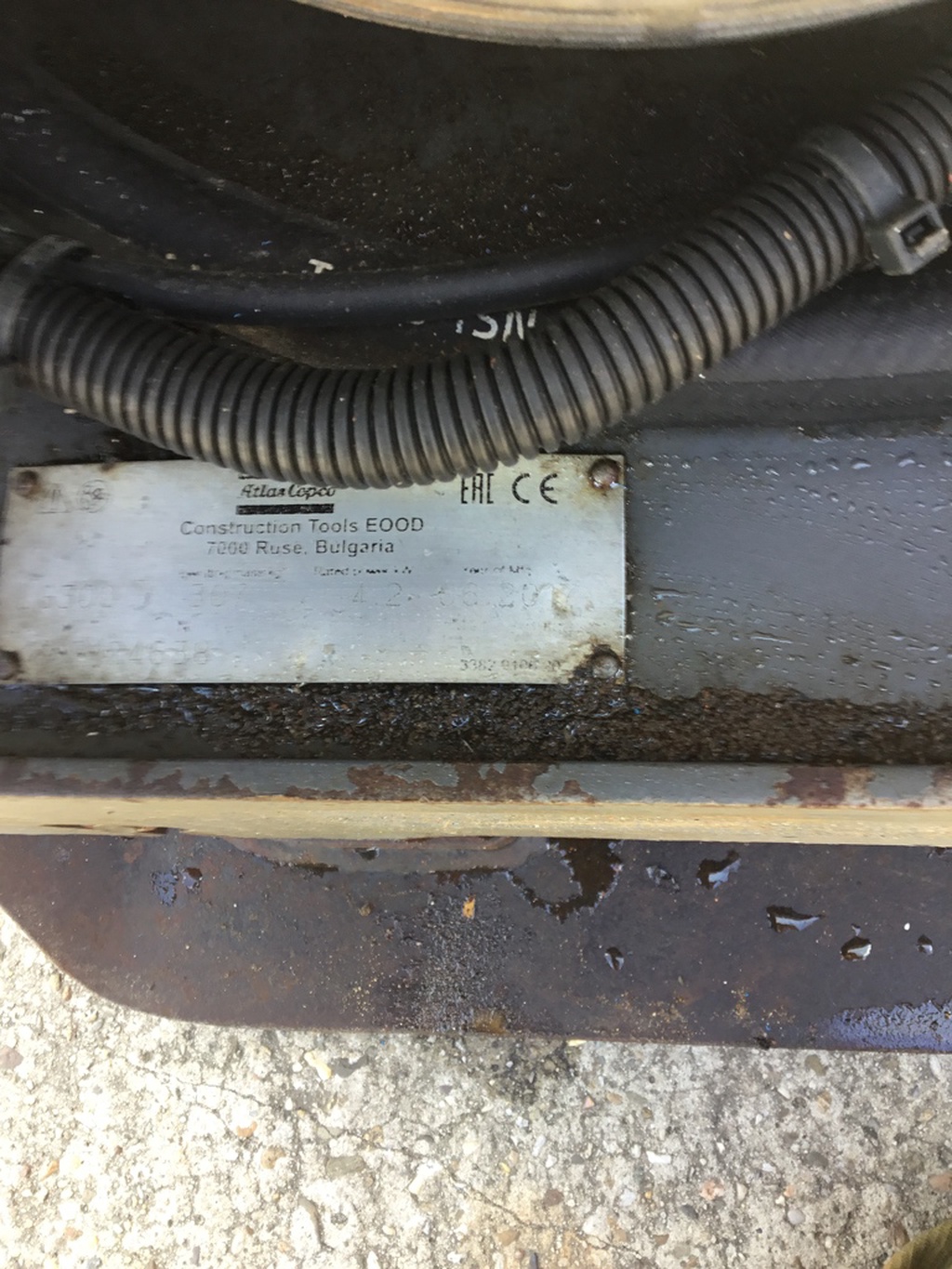 Gebruikte trilplaat Atlas Copco LG300