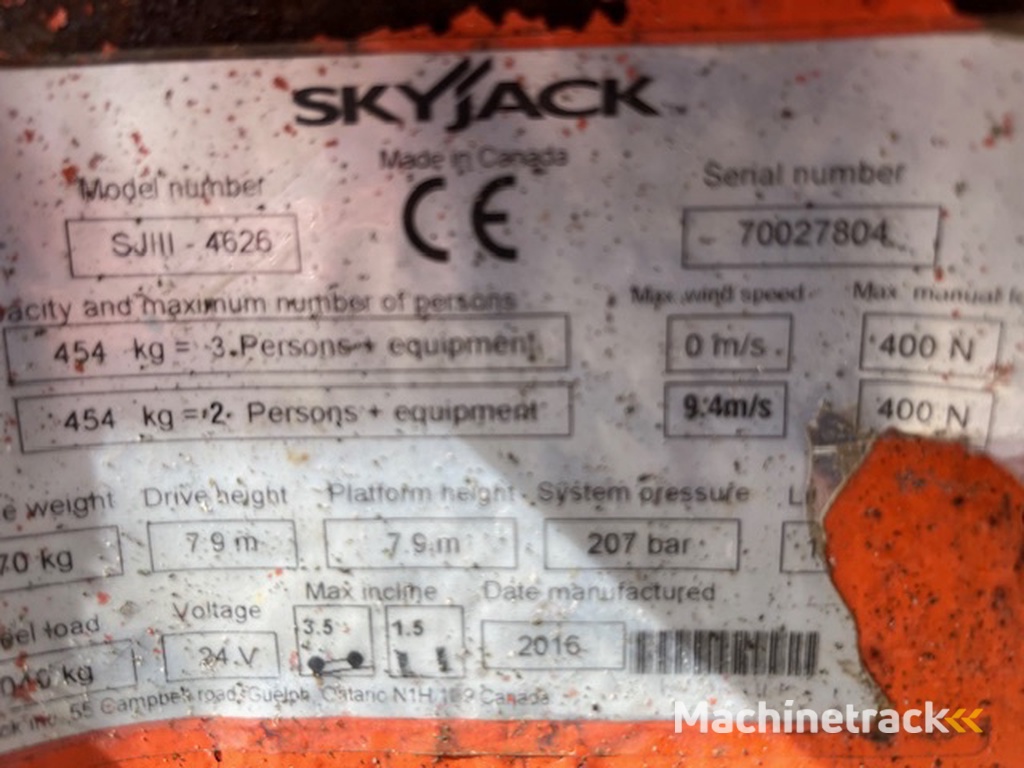 skyjack sjIII4626