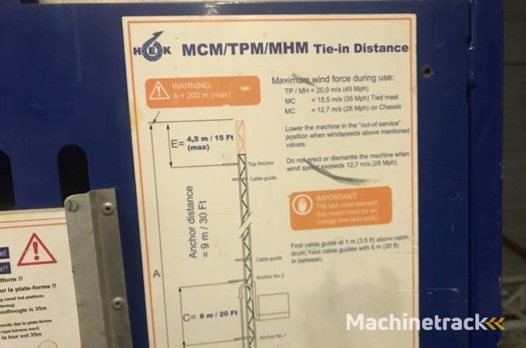 Hek Bouwlift TPM1300SD