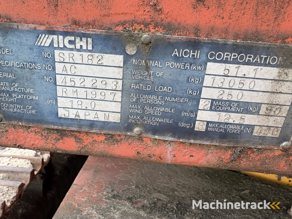 Hoogwerker rupshoogwerker aichi sr182