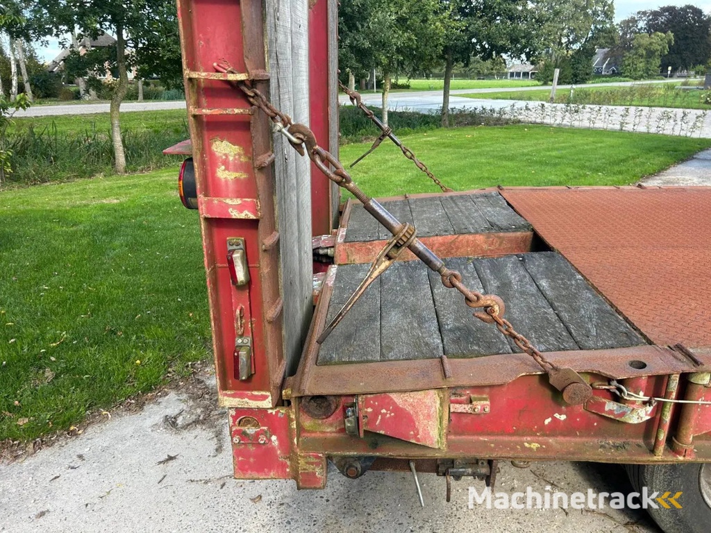 Nooteboom 3 asser Dieplader Rampen Landbouwkenteken semi trailer