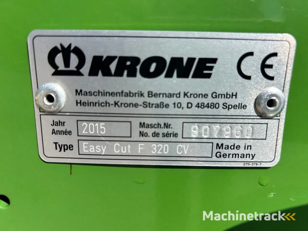 Krone Easycut 9140 CV triple maaier