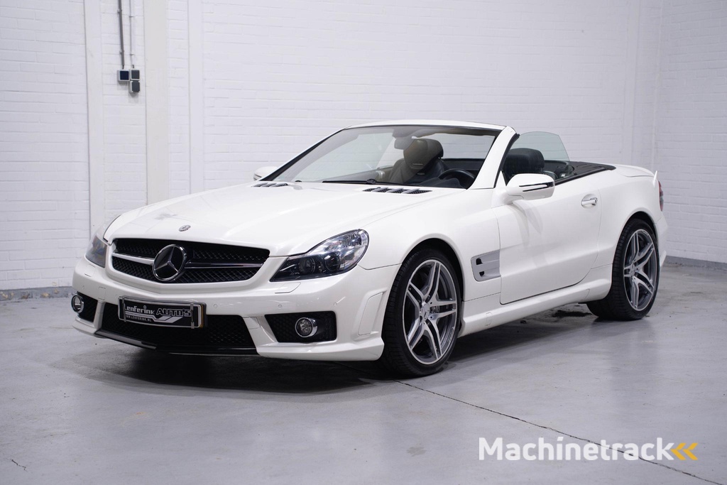 Mercedes-Benz SL-klasse AMG 63 Distronic Harman Kardon Bi-Xenon Stoelverwarming/ventilatie/memory Panorama-variodak