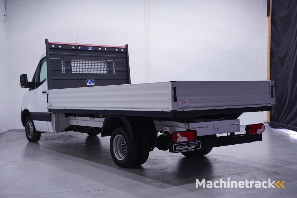 Mercedes-Benz Sprinter 515 CDI 150 pk Pick Up / Open Laadbak Dubbel Lucht Airco, Apple Carplay, Cruise Control, Nieuw ongebruikt 3-Zits
