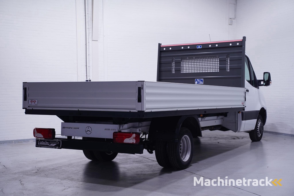 Mercedes-Benz Sprinter 515 CDI 150 pk Pick Up / Open Laadbak Dubbel Lucht Airco, Apple Carplay, Cruise Control, Nieuw ongebruikt 3-Zits