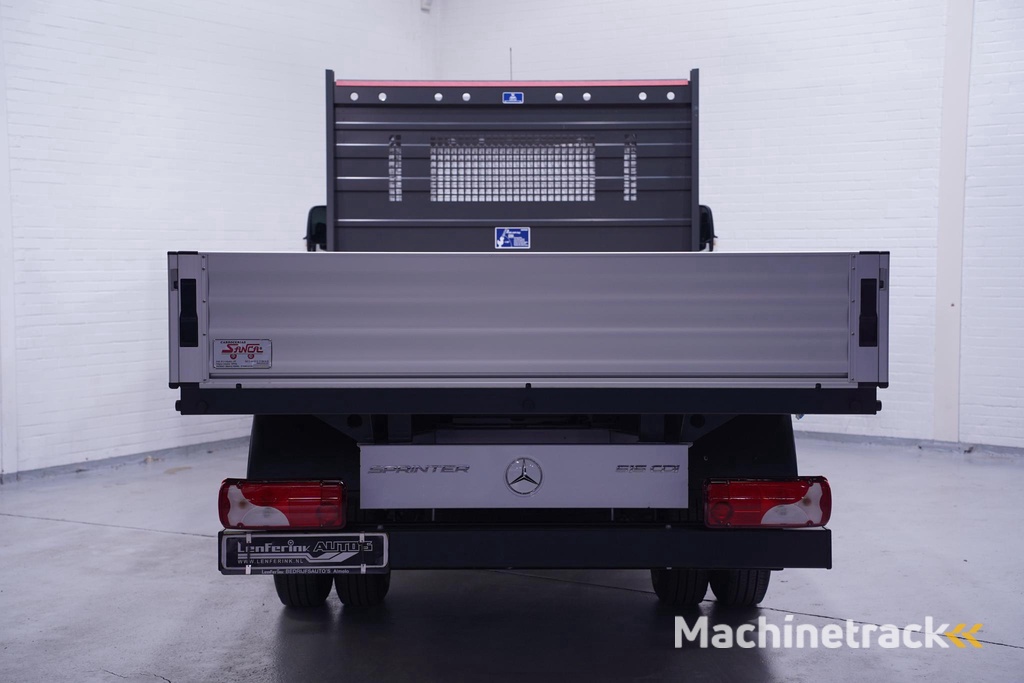 Mercedes-Benz Sprinter 515 CDI 150 pk Pick Up / Open Laadbak Dubbel Lucht Airco, Apple Carplay, Cruise Control, Nieuw ongebruikt 3-Zits