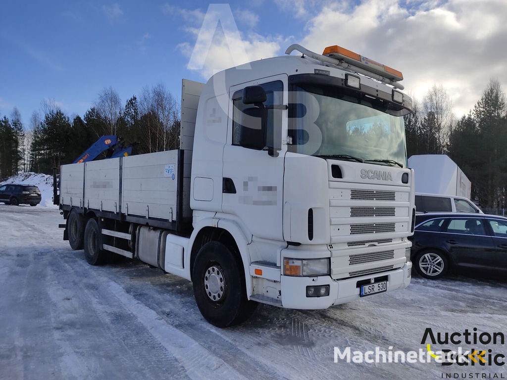 Scania 144 G flatbed truck