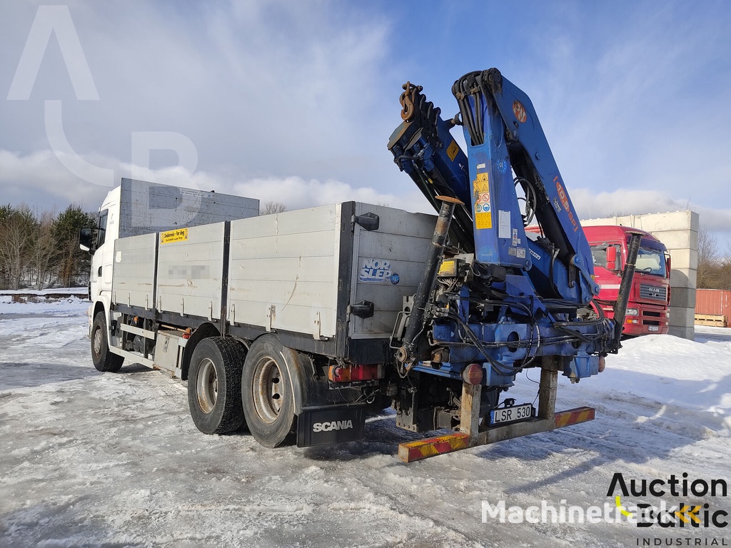 Scania 144 G flatbed truck