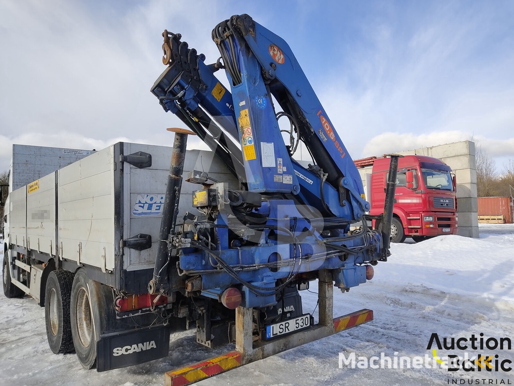 Scania 144 G flatbed truck