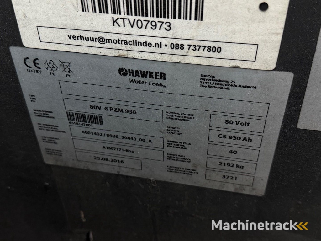 Linde E45 600 elektro lange vorken 4,4M extra ventiel HL1069