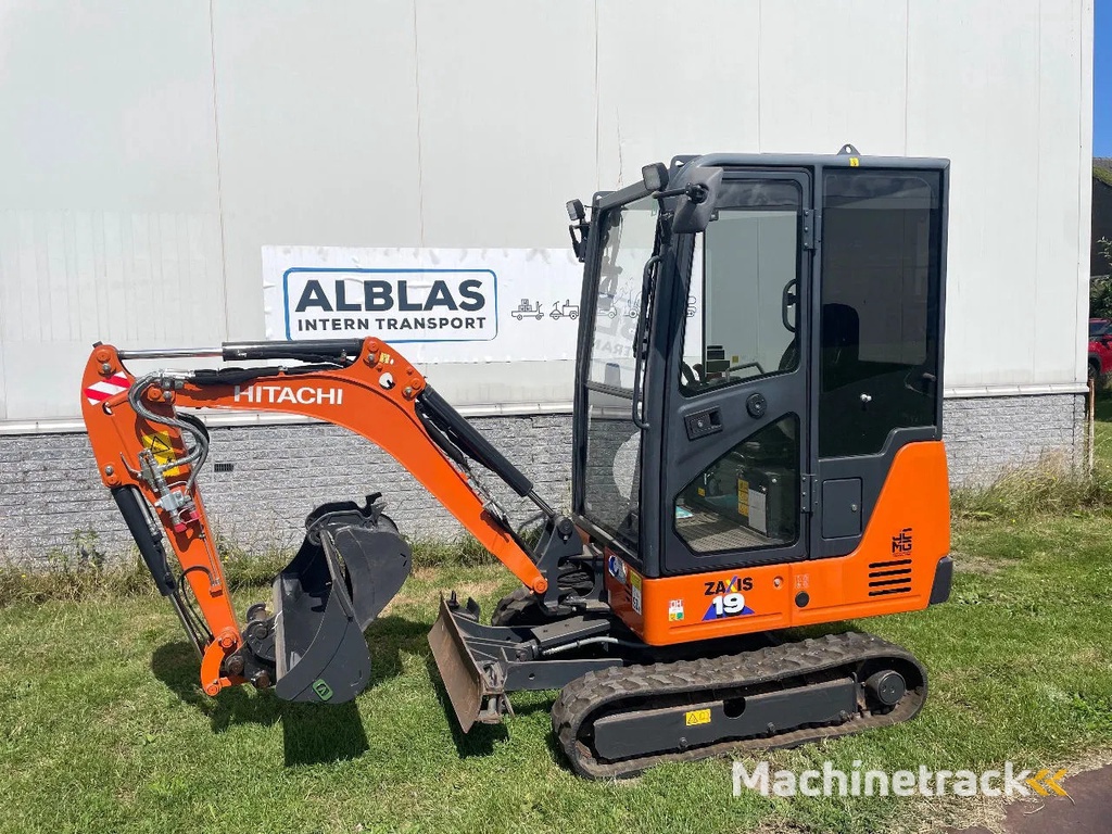 Hitachi ZX19U rupsgraafmachine CW05 hydr snelw met sloopsorteerfunctie slechts 485 uur