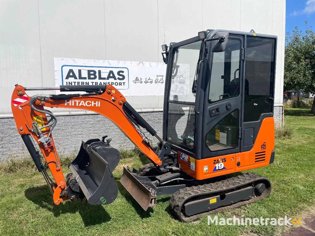 Hitachi ZX19U rupsgraafmachine CW05 hydr snelw met sloopsorteerfunctie slechts 485 uur