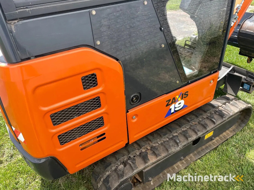 Hitachi ZX19U rupsgraafmachine CW05 hydr snelw met sloopsorteerfunctie slechts 485 uur