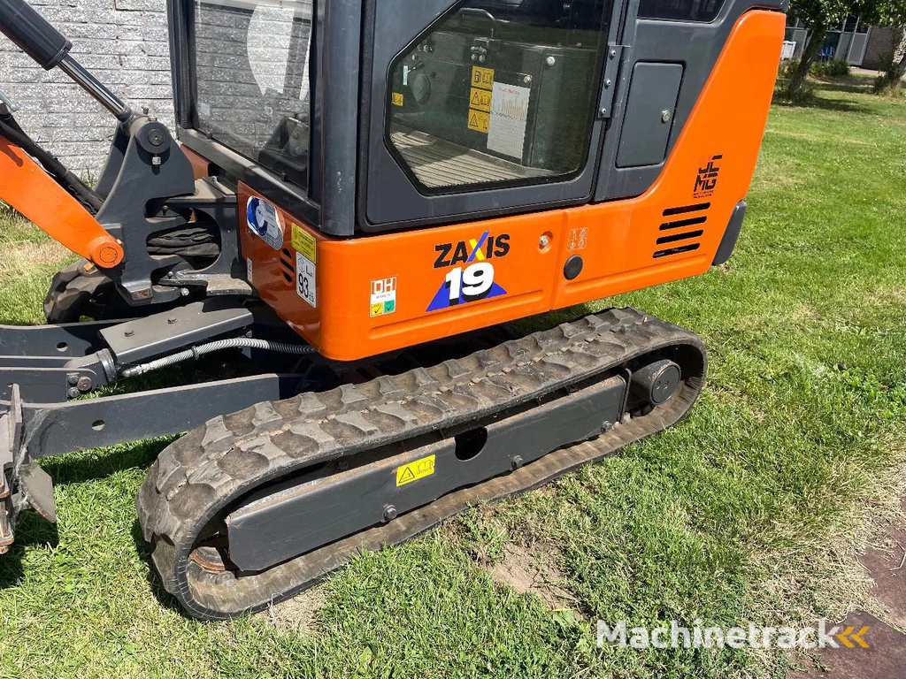 Hitachi ZX19U rupsgraafmachine CW05 hydr snelw met sloopsorteerfunctie slechts 485 uur