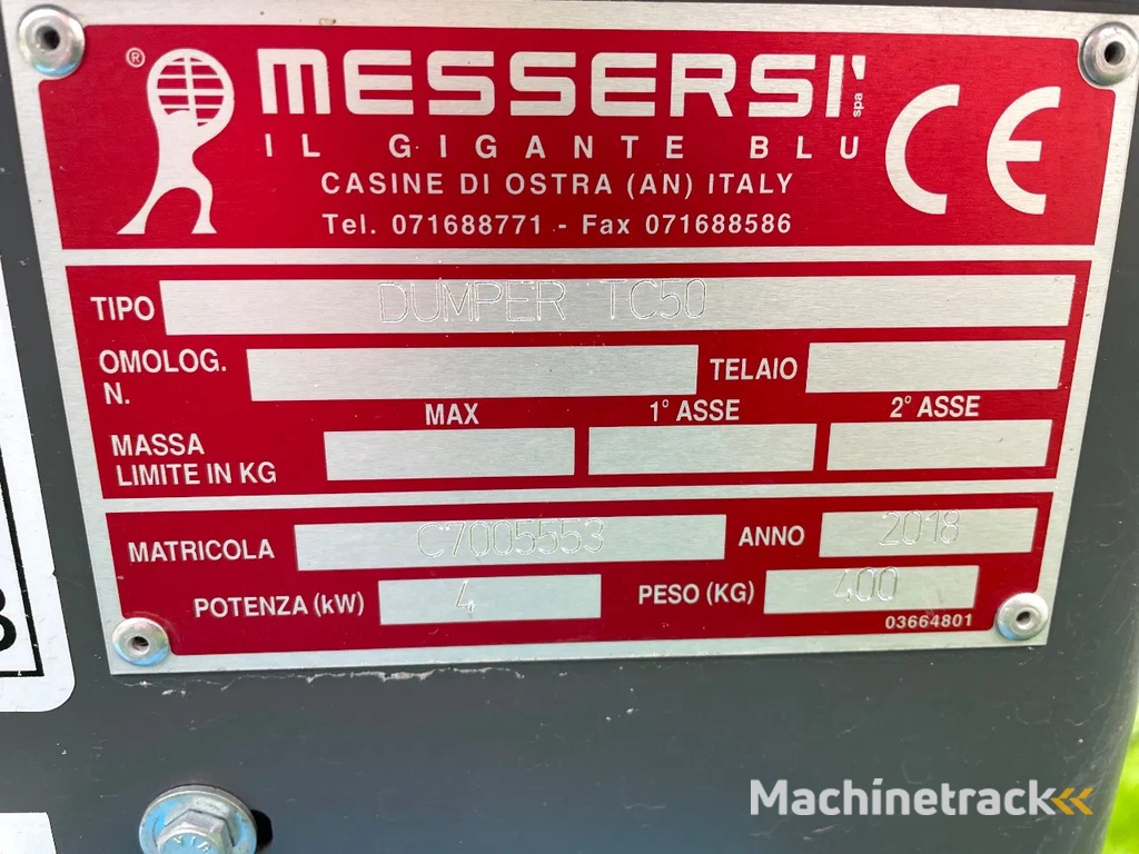 Messersi TC50 rupsdumper