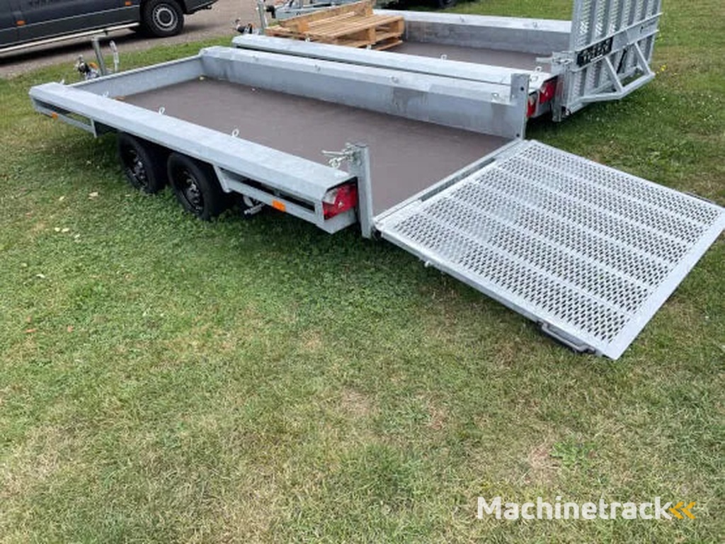 Diversen Vlemmix 400x150 machine transporter met oprijplaat nieuw! 3500kg