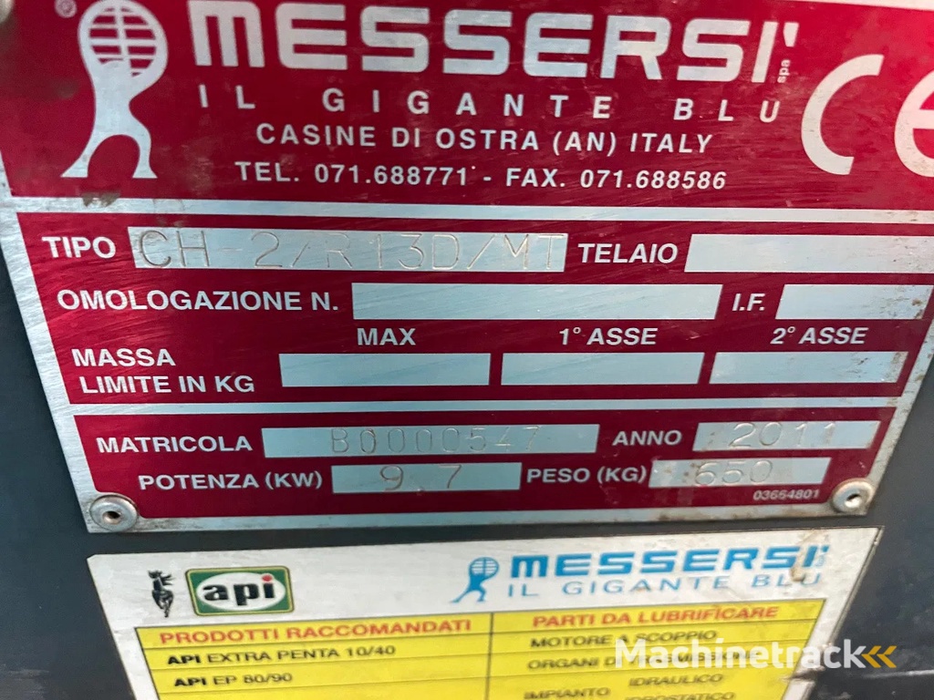 Messersi Rupsdumper CH 2-R Kubota diesel met schep