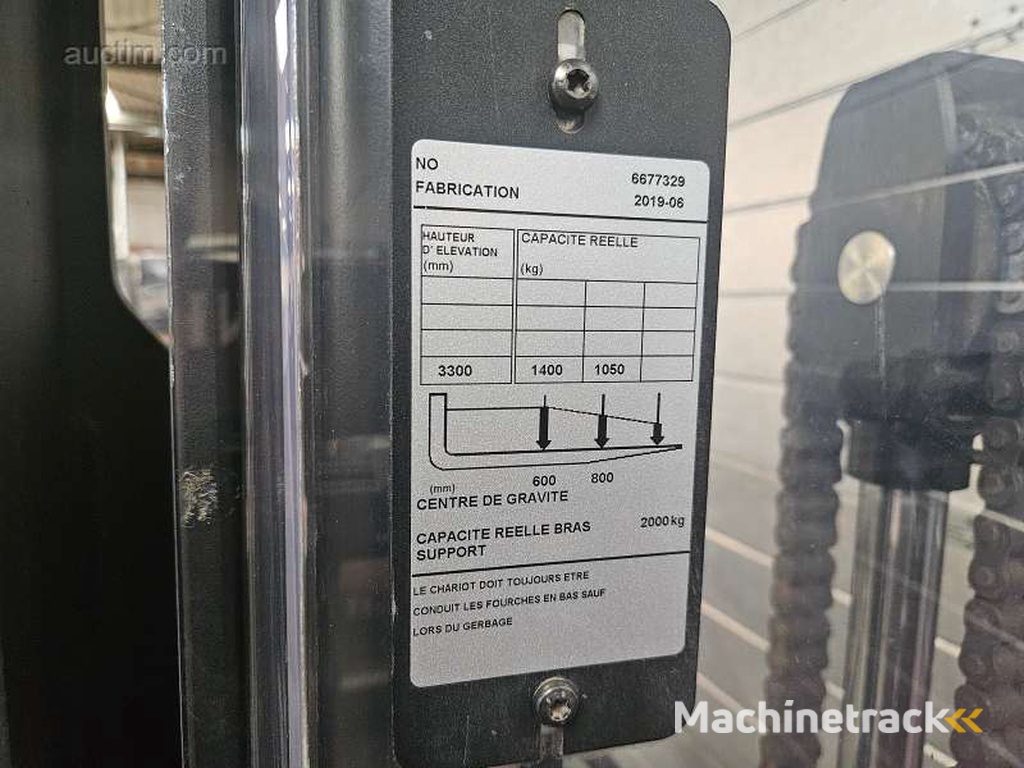 Toyota SPE140L elektrische stapelaar