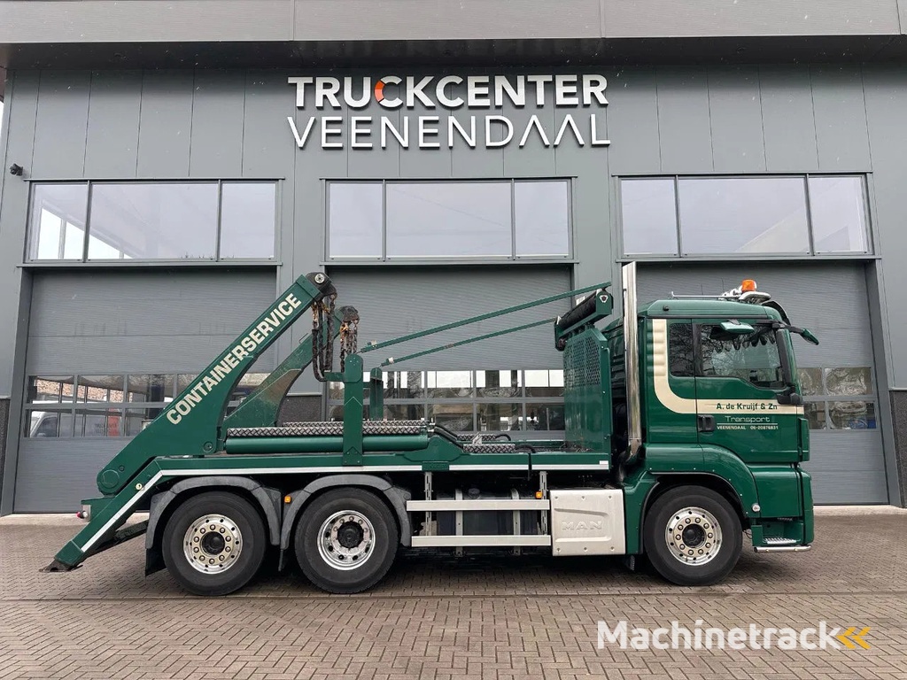 MAN TGS 28.460 / STUUR EN LIFTAS / 1E EIGENAAR / HYVA PORTAALARM-AFNETSYSTEEM