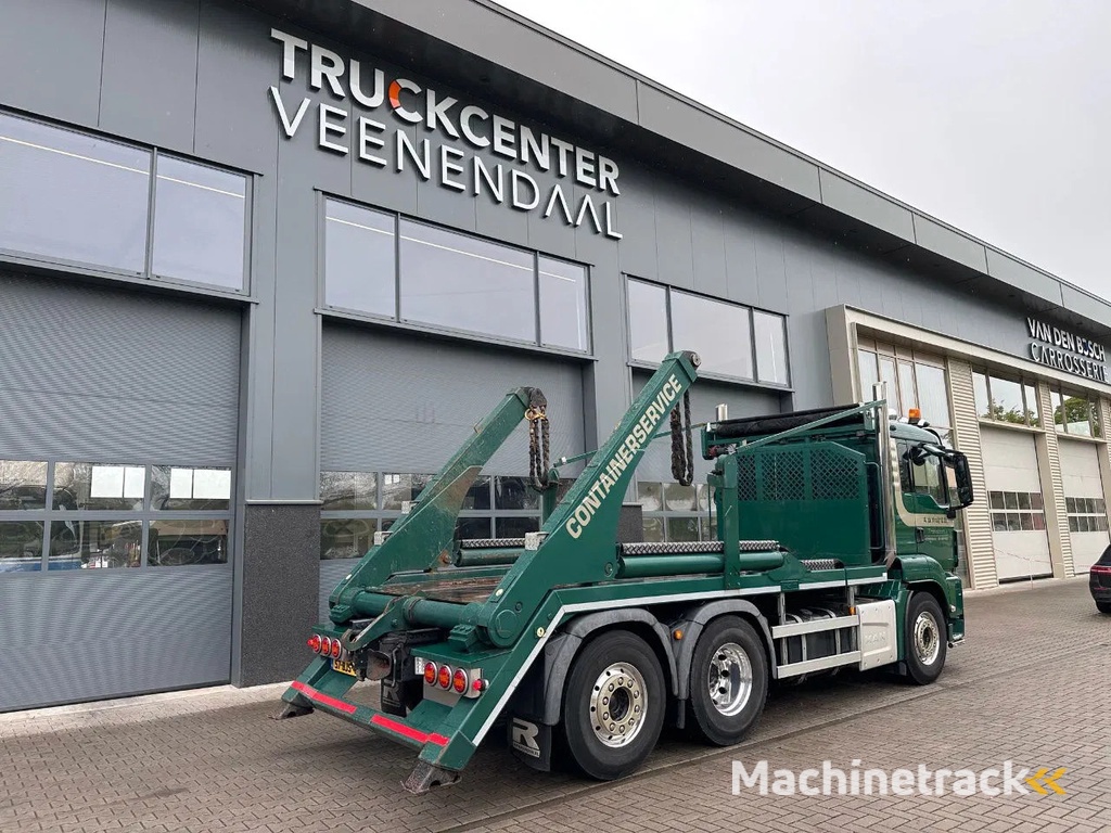 MAN TGS 28.460 / STUUR EN LIFTAS / 1E EIGENAAR / HYVA PORTAALARM-AFNETSYSTEEM