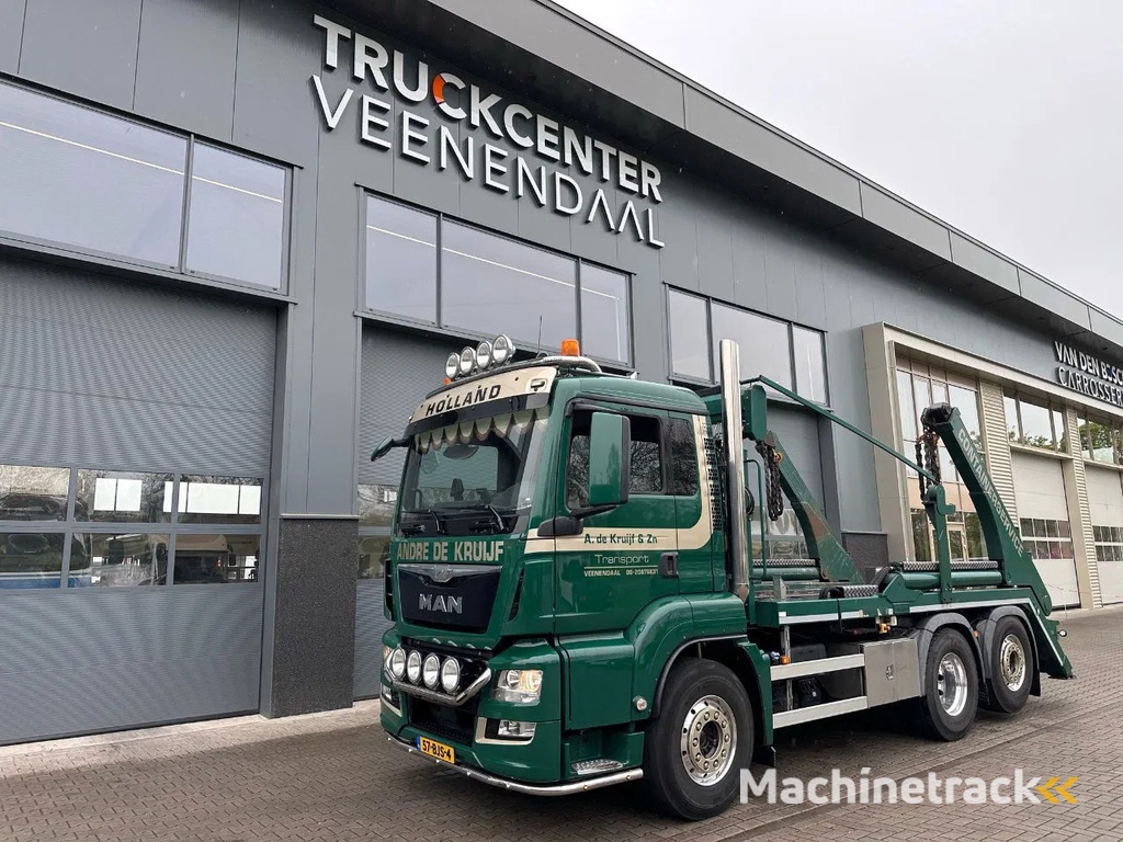 MAN TGS 28.460 / STUUR EN LIFTAS / 1E EIGENAAR / HYVA PORTAALARM-AFNETSYSTEEM