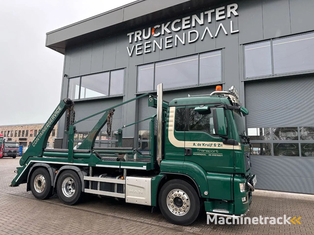 MAN TGS 28.460 / STUUR EN LIFTAS / 1E EIGENAAR / HYVA PORTAALARM-AFNETSYSTEEM