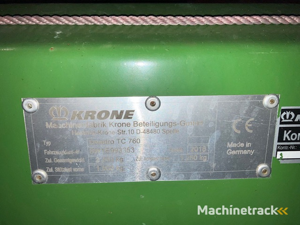 Krone Swadro TC760 Hark