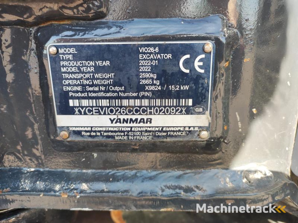 Yanmar VIO26-6