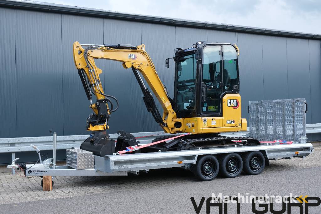 CAT 302.7 CR  | Engcon |  3500kg machinetransporter