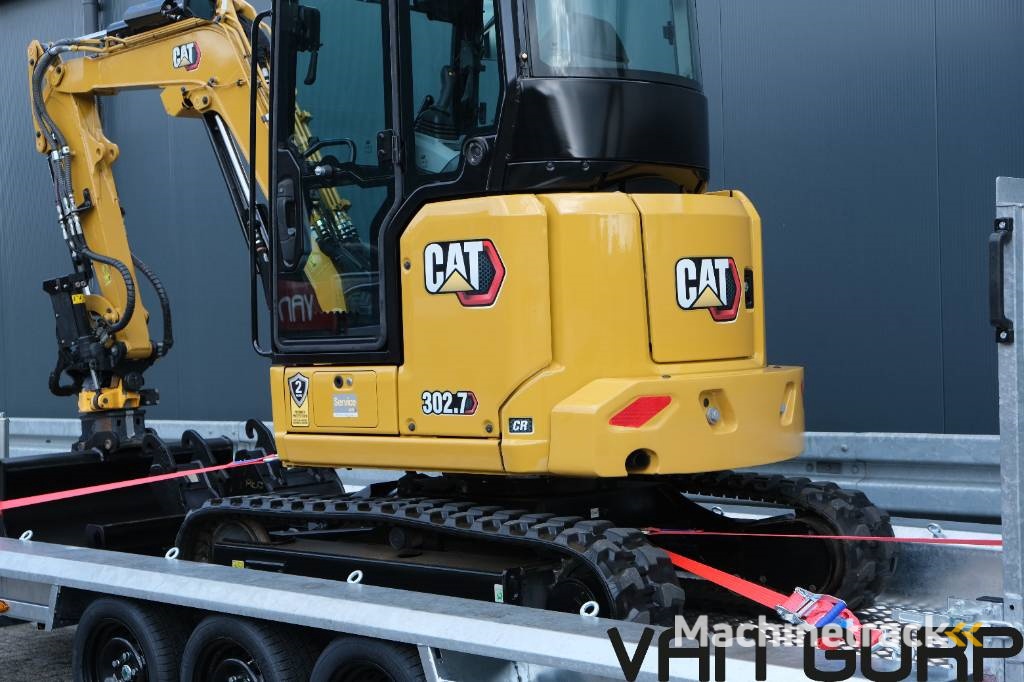 CAT 302.7 CR  | Engcon |  3500kg machinetransporter