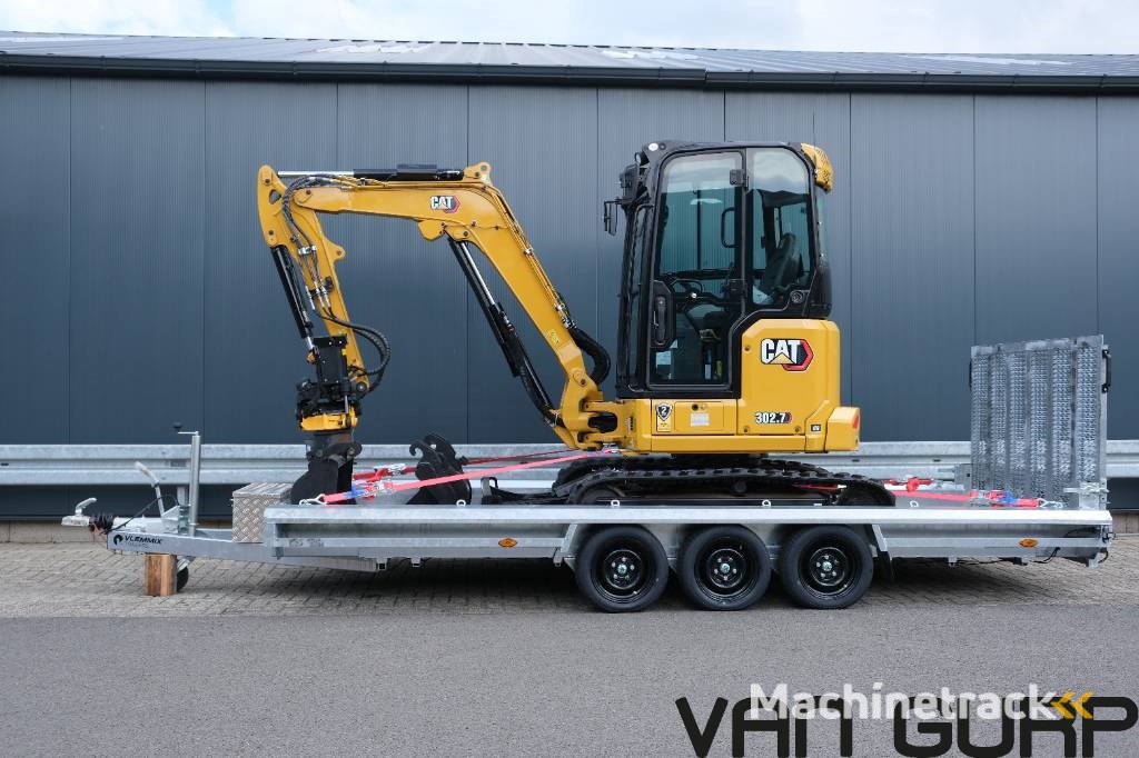 CAT 302.7 CR  | Engcon |  3500kg machinetransporter