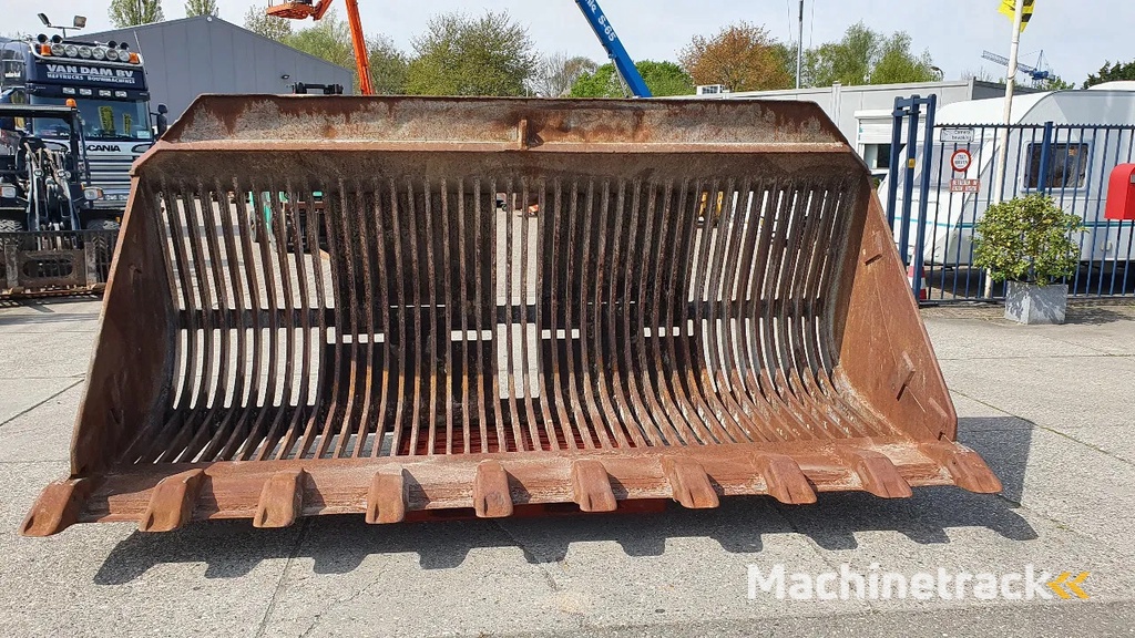 Zeer zware puinbak dubbele Caterpillar aansluiting