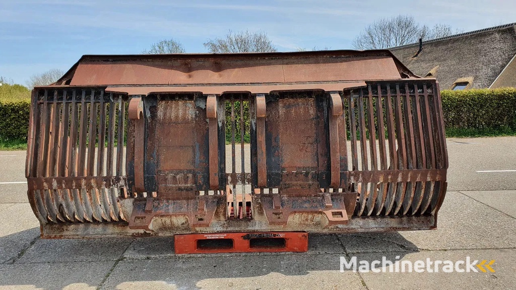 Zeer zware puinbak dubbele Caterpillar aansluiting